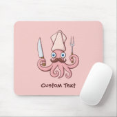 Squid Chef Cartoon Muismat (Met muis)