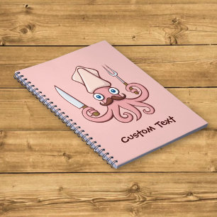 Squid Chef Cartoon Notitieboek