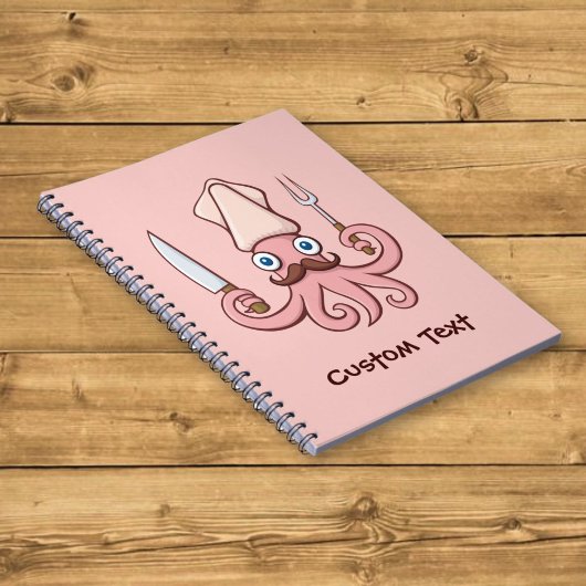 Squid Chef Cartoon Notitieboek