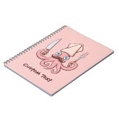 Squid Chef Cartoon Notitieboek (Linkerzijde)