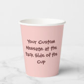 Squid Chef Cartoon Paper Cups Papieren Bekers (Achterkant)