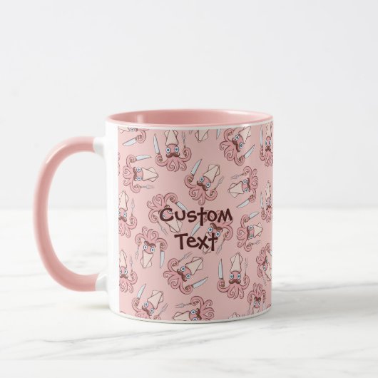 Squid Chef Cartoon Pattern Mok (Links)