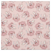 Squid Chef Cartoon Pattern Stof (Swatch)