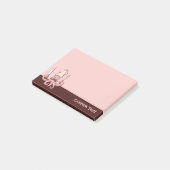 Squid Chef Cartoon Post-it® Notes (Schuin)
