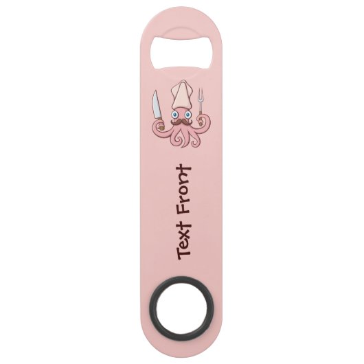 Squid Chef Cartoon Speed Flessenopener (Voorkant)