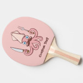 Squid Chef Cartoon Tafeltennisbatje (Zijkant)