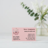 Squid Chef Cartoon Visitekaartje (Staand voorkant)