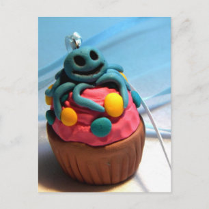Squid Cupcake Briefkaart