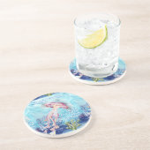 Squid doelen zandsteen onderzetter (Zijkant)