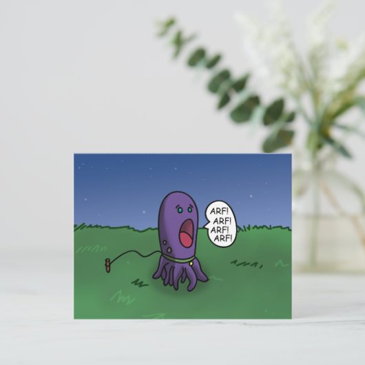 Squid Dog Briefkaart (Staand voorkant)