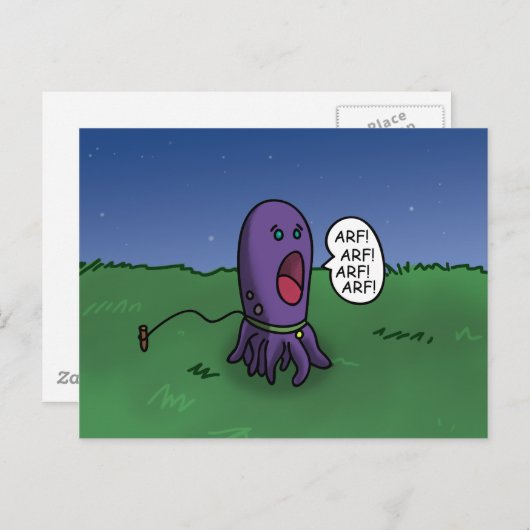 Squid Dog Briefkaart (Voorkant / Achterkant)