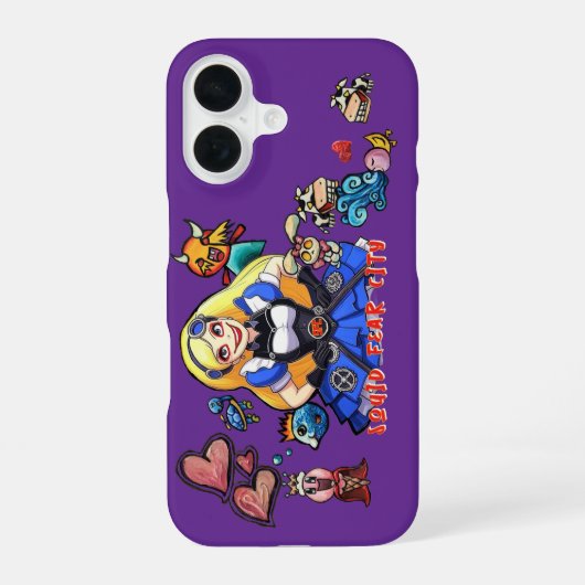 Squid Fear City ALICE EDITION  iPhone 16 Hoesje (Achterkant)