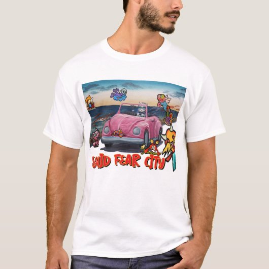 Squid Fear City Cat Stroll T-shirt (Voorkant)