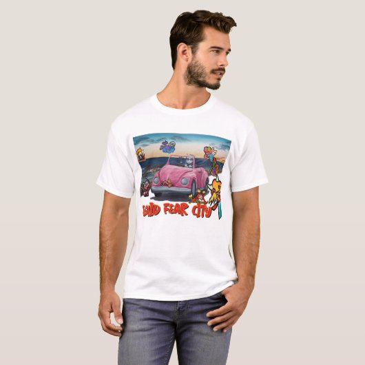 Squid Fear City Cat Stroll T-shirt (Voorkant volledig)