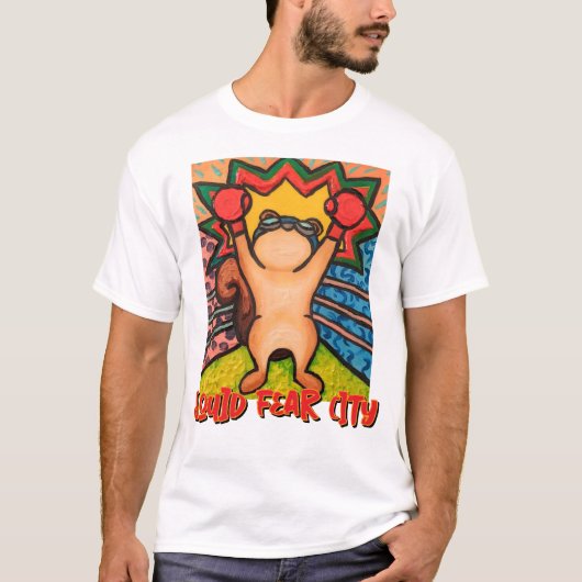 Squid Fear City Grafische Witte T-shirts (Voorkant)