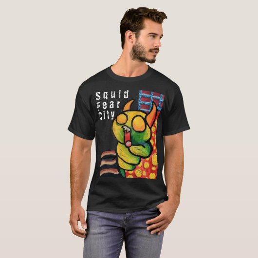 Squid Fear City Graphic T-shirt (Voorkant volledig)