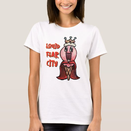 Squid Fear City King Ice Cream Graphic T-shirt (Voorkant)