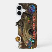 Squid Fear City RHINO EDITION  iPhone 16 Hoesje (Achterkant)