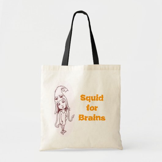 Squid for Brains Tote Bag (Voorkant)
