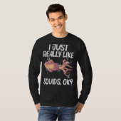 Squid for Men Women Giant Squid Octopus Tentacles T-shirt (Voorkant volledig)