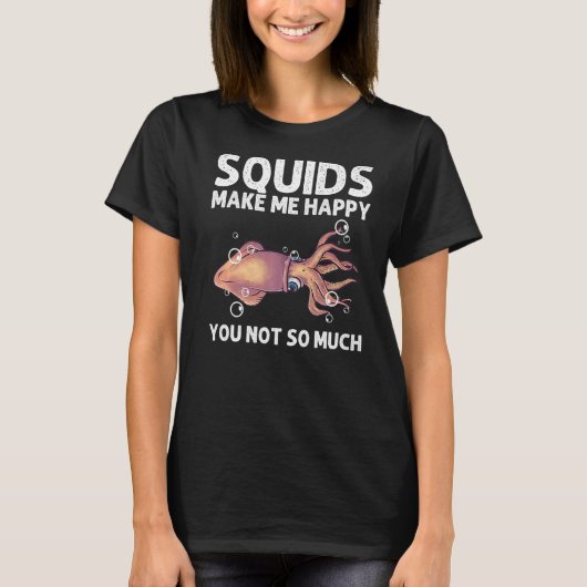 Squid for Men Women Giant Squid Octopus Tentacles T-shirt (Voorkant)