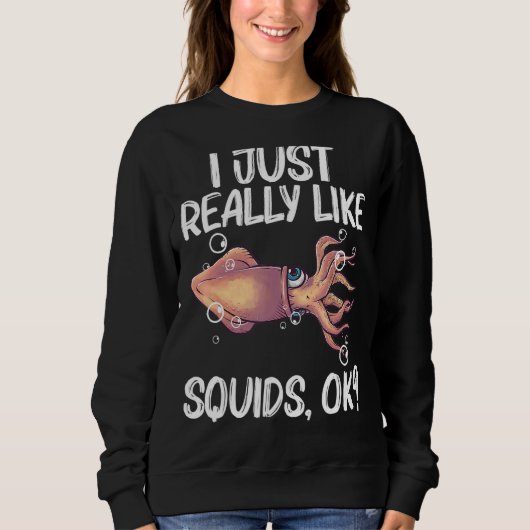 Squid for Men Women Giant Squid Octopus Tentacles Trui (Voorkant)