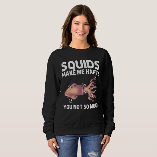Squid For Men Women Giant Squid Octopus Tentacles Trui (Voorkant volledig)