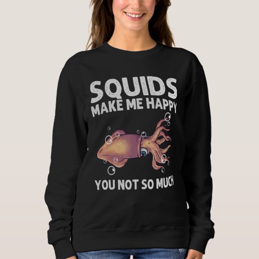Squid For Men Women Giant Squid Octopus Tentacles Trui (Voorkant)