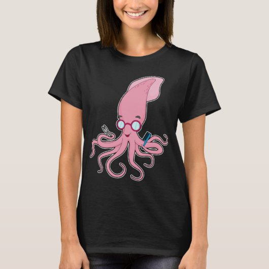 Squid Hairdresser Scissors T-shirt (Voorkant)
