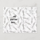 Squid Icon Black Briefkaart (Achterkant)