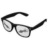 Squid Icon Black Retro Zonnebril (Gekanteld)