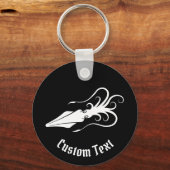 Squid Icon White Sleutelhanger (Voorkant)