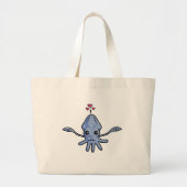 Squid Love Grote Tote Bag (Voorkant)