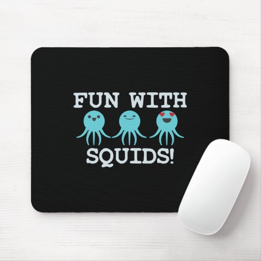 Squid Marine Bioloog Leraar Student Gift Muismat (Met muis)