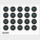 Squid Marine Bioloog Leraar Student Gift Ronde Sticker (Vel)