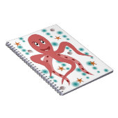 Squid Octopus Animal Undersea Kraken Zee Life Notitieboek (Rechterzijde)