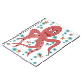 Squid Octopus Animal Undersea Kraken Zee Life Notitieboek (Linkerzijde)