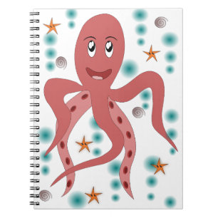 Squid Octopus Animal Undersea Kraken Zee Life Notitieboek