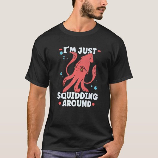 Squid Octopus Squid Marine Biologist 5 T-shirt (Voorkant)