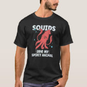 Squid  Octopus  Squid Marine Biologist T-shirt (Voorkant)