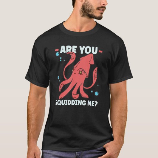 Squid Octopus Squid Marine Bioloog 1 T-shirt (Voorkant)
