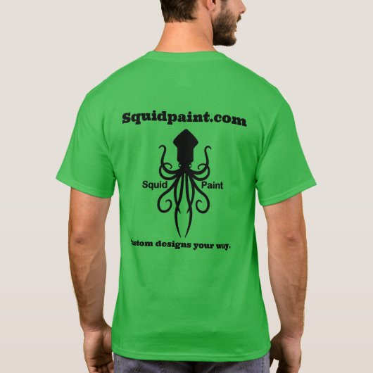 Squid paint logo t-shirt (Achterkant)