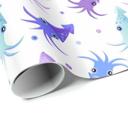 Squid Pattern Cadeaupapier (Rol Hoek)