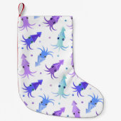 Squid Pattern Kleine Kerstsok (Voorkant)