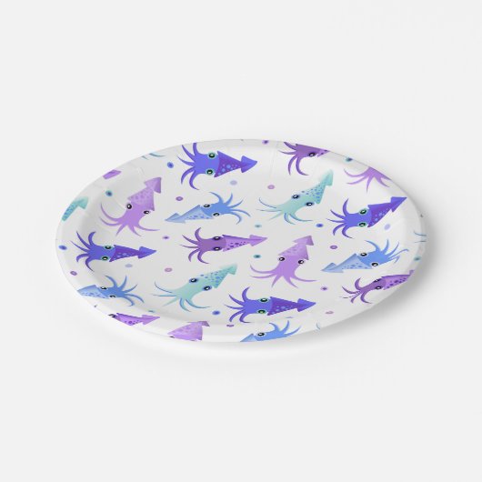 Squid Pattern Papieren Bordje (Gekanteld)