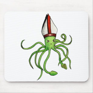 Squid Pope - mousepad Muismat