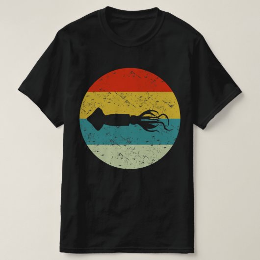 Squid retro  t-shirt (Design voorkant)