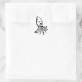Squid Ronde Sticker (Tas)