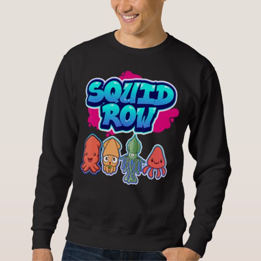 Squid Row Octopus Cuttlefish Squid 1 Trui (Voorkant)