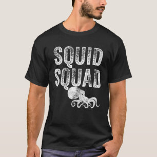 Squid Squad Zee Ocean Octopus  T-shirt